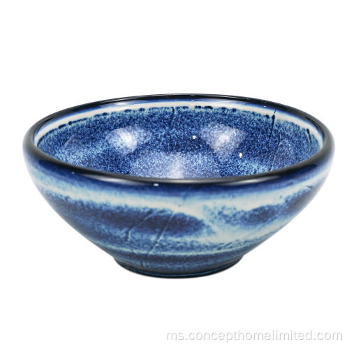 Set Makan Malam Stoneware Glazed Reaktif - Starry Sky